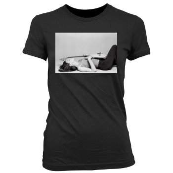 Carla Bruni Women's Junior Cut Crewneck T-Shirt