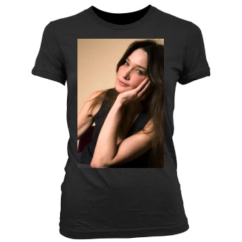 Carla Bruni Women's Junior Cut Crewneck T-Shirt