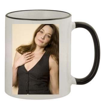 Carla Bruni 11oz Colored Rim & Handle Mug