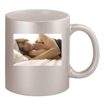 Carla Bruni 11oz Metallic Silver Mug