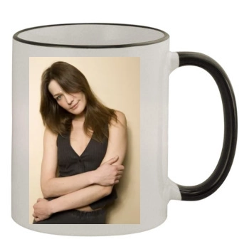 Carla Bruni 11oz Colored Rim & Handle Mug