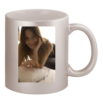 Carla Bruni 11oz Metallic Silver Mug