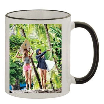 Candice Swanepoel 11oz Colored Rim & Handle Mug