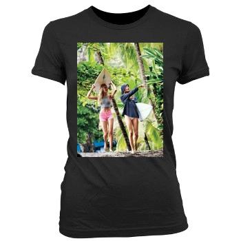 Candice Swanepoel Women's Junior Cut Crewneck T-Shirt