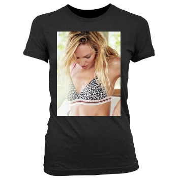 Candice Swanepoel Women's Junior Cut Crewneck T-Shirt