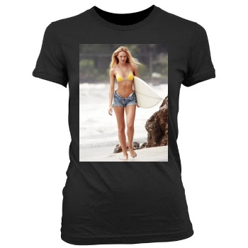 Candice Swanepoel Women's Junior Cut Crewneck T-Shirt