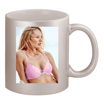 Candice Swanepoel 11oz Metallic Silver Mug