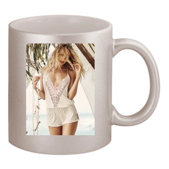 Candice Swanepoel 11oz Metallic Silver Mug