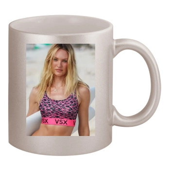 Candice Swanepoel 11oz Metallic Silver Mug