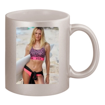 Candice Swanepoel 11oz Metallic Silver Mug