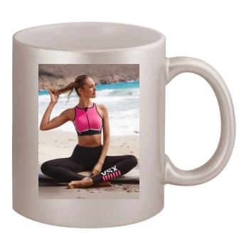 Candice Swanepoel 11oz Metallic Silver Mug