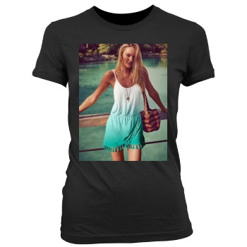 Candice Swanepoel Women's Junior Cut Crewneck T-Shirt