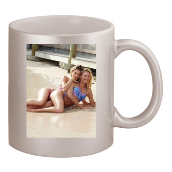 Candice Swanepoel 11oz Metallic Silver Mug