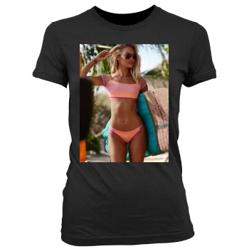 Candice Swanepoel Women's Junior Cut Crewneck T-Shirt