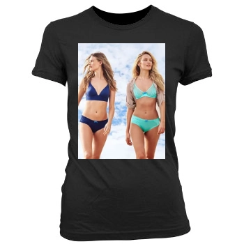 Candice Swanepoel Women's Junior Cut Crewneck T-Shirt