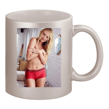 Candice Swanepoel 11oz Metallic Silver Mug