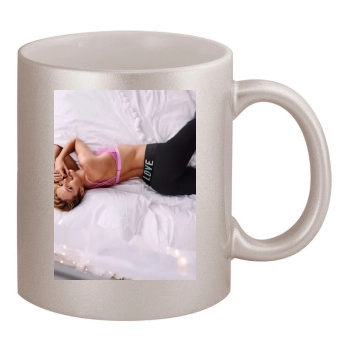 Candice Swanepoel 11oz Metallic Silver Mug