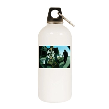 Caroline Ribeiro White Water Bottle With Carabiner