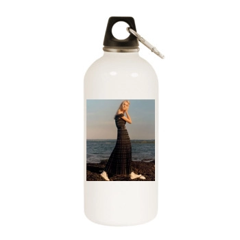 Caroline Trentini White Water Bottle With Carabiner