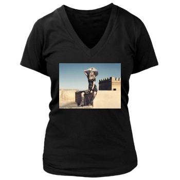 Caroline Winberg Women's Deep V-Neck TShirt