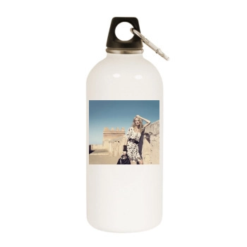 Caroline Winberg White Water Bottle With Carabiner