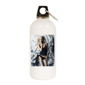 Caroline Winberg White Water Bottle With Carabiner