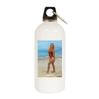 Caroline Wozniacki White Water Bottle With Carabiner