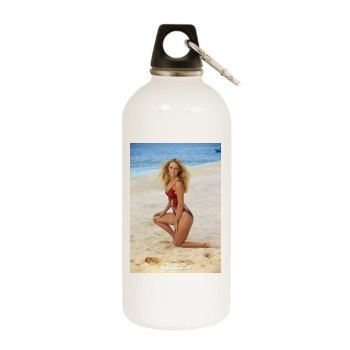 Caroline Wozniacki White Water Bottle With Carabiner