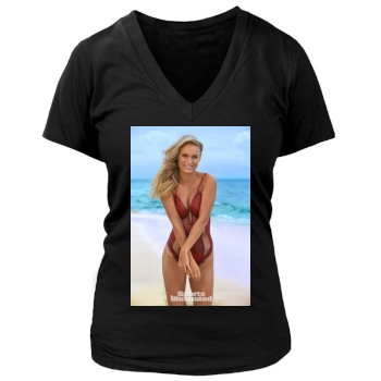 Caroline Wozniacki Women's Deep V-Neck TShirt