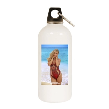 Caroline Wozniacki White Water Bottle With Carabiner