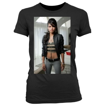 Cassie Ventura Women's Junior Cut Crewneck T-Shirt