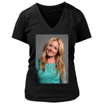 Cat Deeley Women's Deep V-Neck TShirt