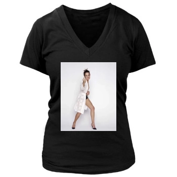 Cat Deeley Women's Deep V-Neck TShirt