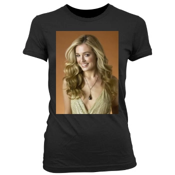 Cat Deeley Women's Junior Cut Crewneck T-Shirt