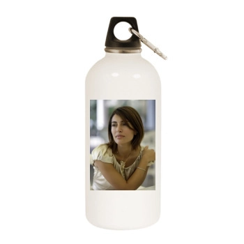 Caterina Murino White Water Bottle With Carabiner