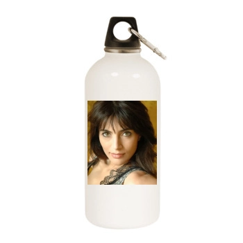 Caterina Murino White Water Bottle With Carabiner