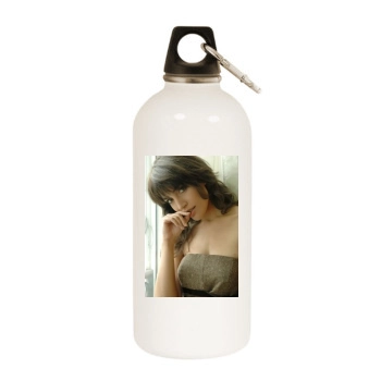 Caterina Murino White Water Bottle With Carabiner