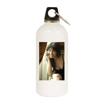 Caterina Murino White Water Bottle With Carabiner