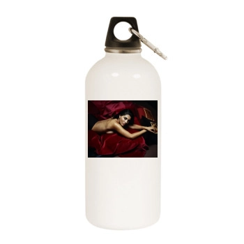 Caterina Murino White Water Bottle With Carabiner