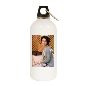 Caterina Murino White Water Bottle With Carabiner