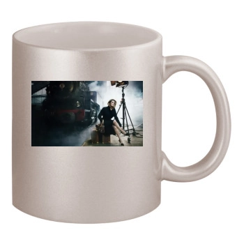 Catherine Deneuve 11oz Metallic Silver Mug