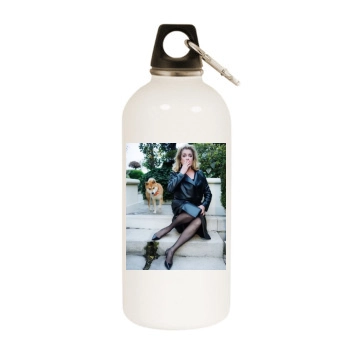 Catherine Deneuve White Water Bottle With Carabiner