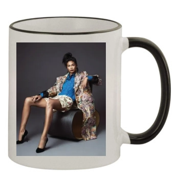 Chanel Iman 11oz Colored Rim & Handle Mug