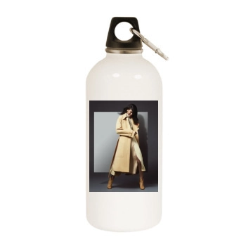 Chanel Iman White Water Bottle With Carabiner