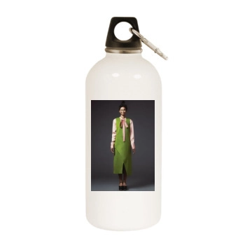 Chanel Iman White Water Bottle With Carabiner