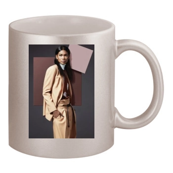 Chanel Iman 11oz Metallic Silver Mug