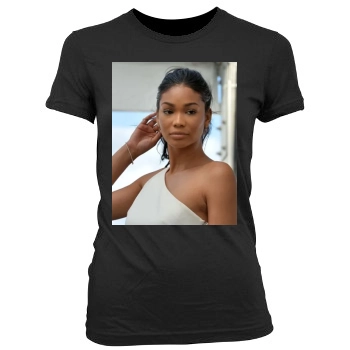 Chanel Iman Women's Junior Cut Crewneck T-Shirt