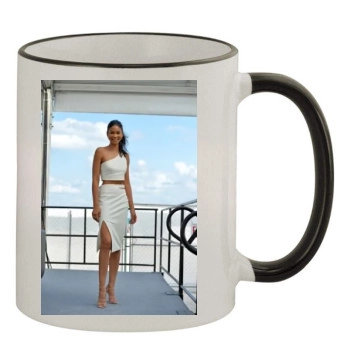 Chanel Iman 11oz Colored Rim & Handle Mug