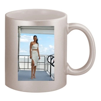 Chanel Iman 11oz Metallic Silver Mug