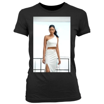 Chanel Iman Women's Junior Cut Crewneck T-Shirt